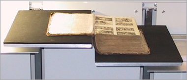 book cradle close up with a book